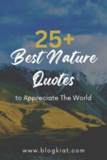 25+ Best Nature Quotes to Appreciate The World - Blogkiat