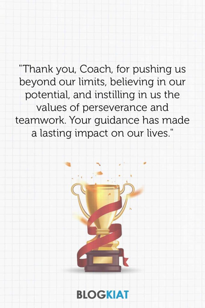 50 Best Thank You Coaches Messages 2024