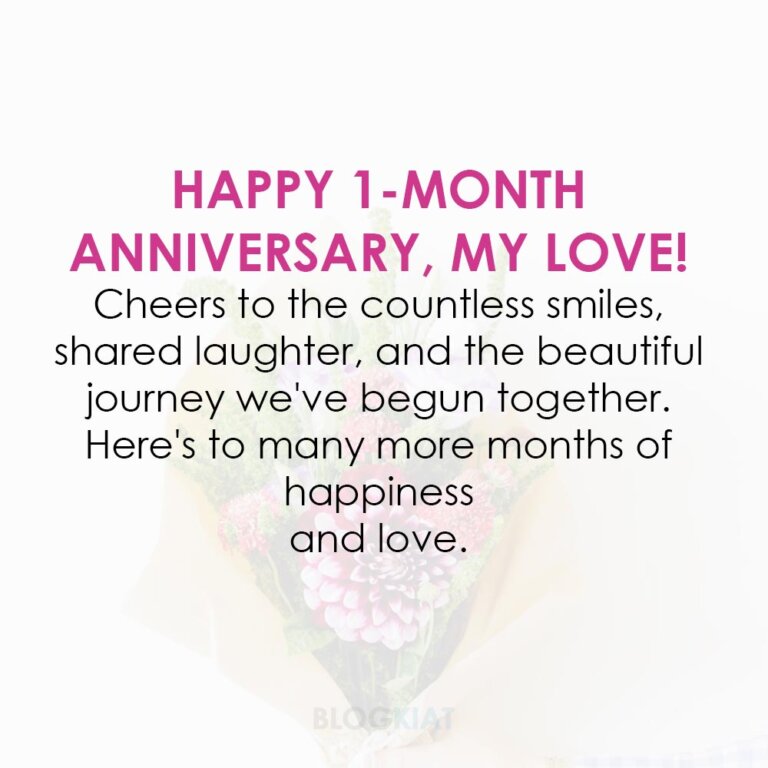 150 Happy 1 Month Anniversary Wishes for Your Love