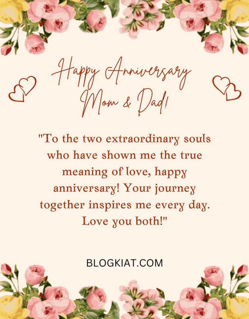 200+ Wedding Anniversary Wishes for Parents - Blogkiat