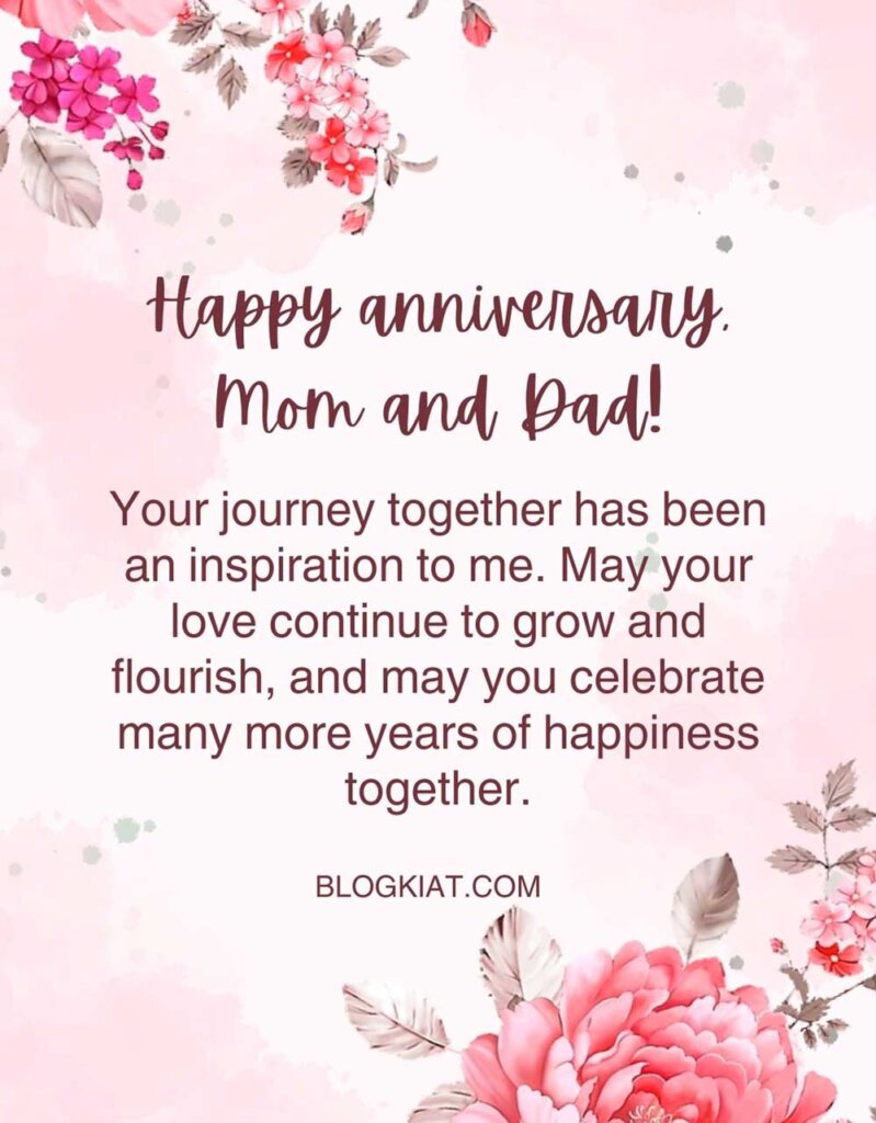 200+ Wedding Anniversary Wishes for Parents - Blogkiat