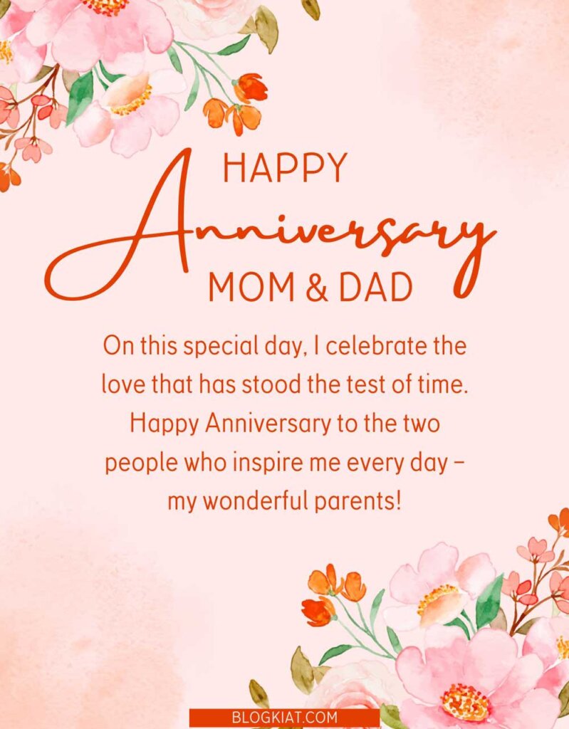 200+ Wedding Anniversary Wishes for Parents - Blogkiat