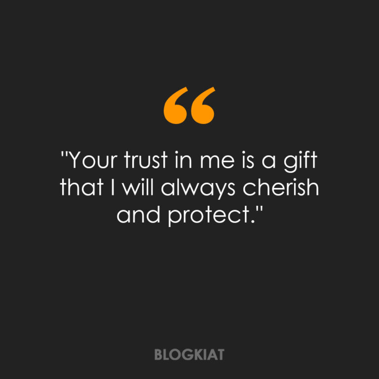 30 Best Thank You For Trusting Me Quotes - Blogkiat